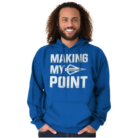 Making My Point Bow Hunting Season Unisex Plus Fleece Graphic Hoodie Brisco Brands 4X
