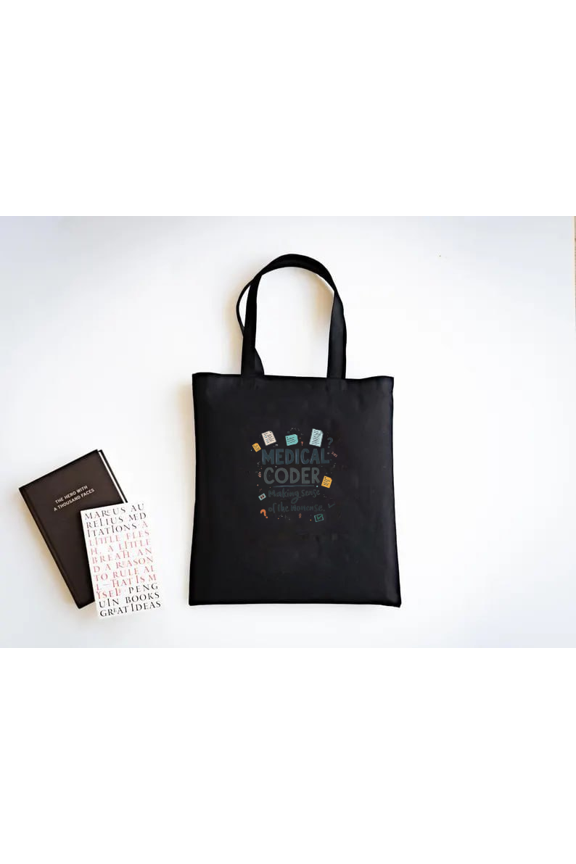 Making Sense Of The Nonsense A Funny Medical Coder Themed Tote Bags
