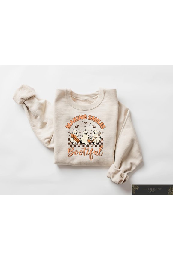 Making Smiles Bootiful Tshirt, season Dental Shirt, Spooky Dentist Tee, season, Dental Squad Sweatshirt, Dental Assistant, F3409 All Size S-5Xl