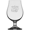 thumbnail image 1 of Making Spirits Bright Merry Christmas Etched 13.25oz Iona Beer Glass, 1 of 1