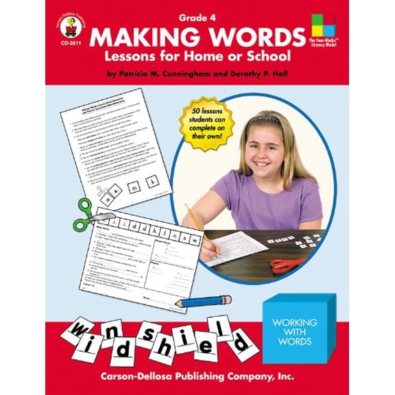 Pre-Owned Making Words, Grade 4, 9780887246630, 088724663X, Paperback,