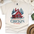 thumbnail image 1 of Making a List Chicken It Twice T-Shirt | Funny Holiday Farm Graphic Tee, Natural, Size S, 1 of 6