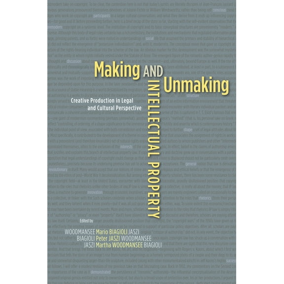 Making and Unmaking Intellectual Property : Creative Production in Legal and Cultural Perspective (Paperback)