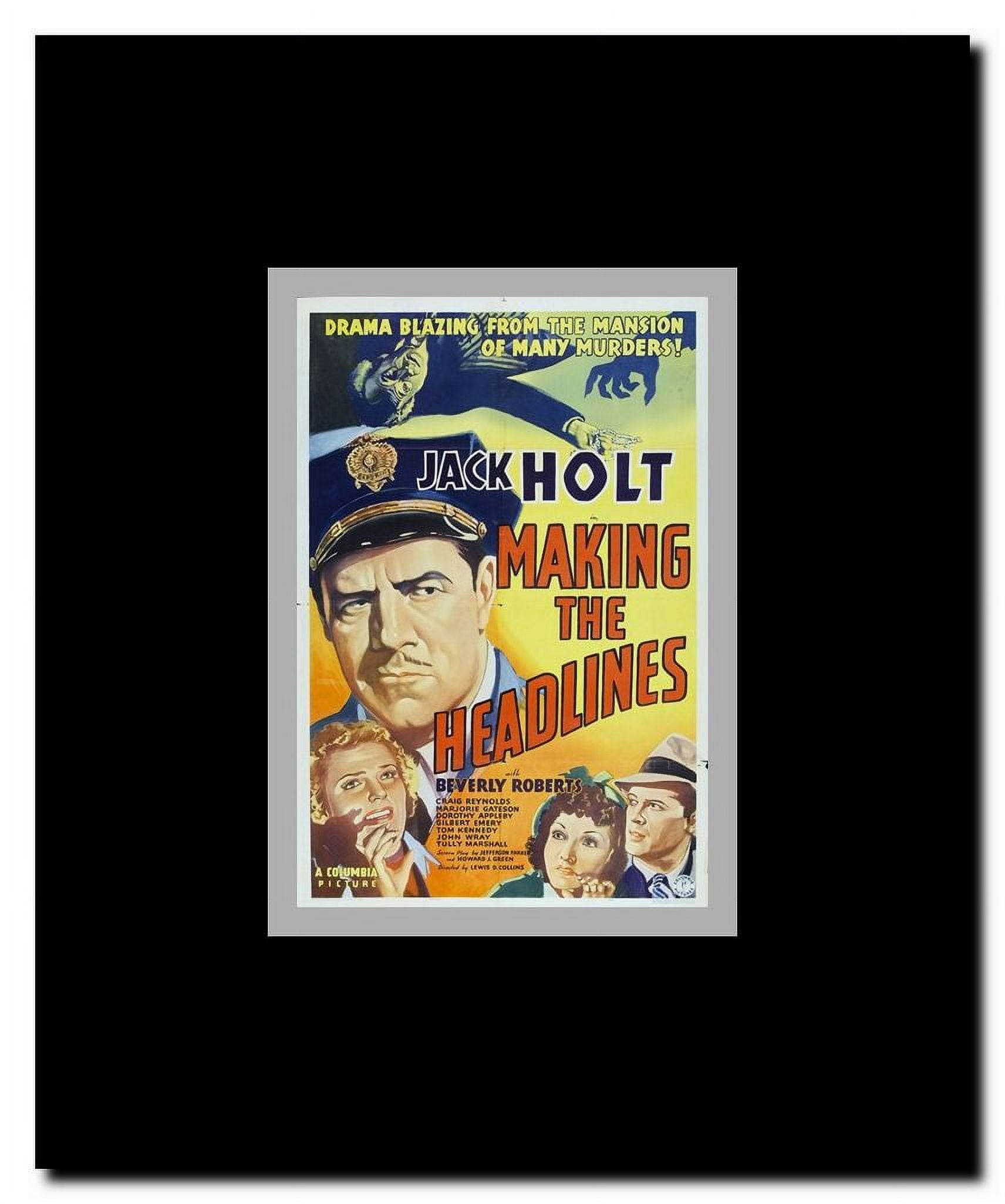 Making the Headlines Framed Movie Poster