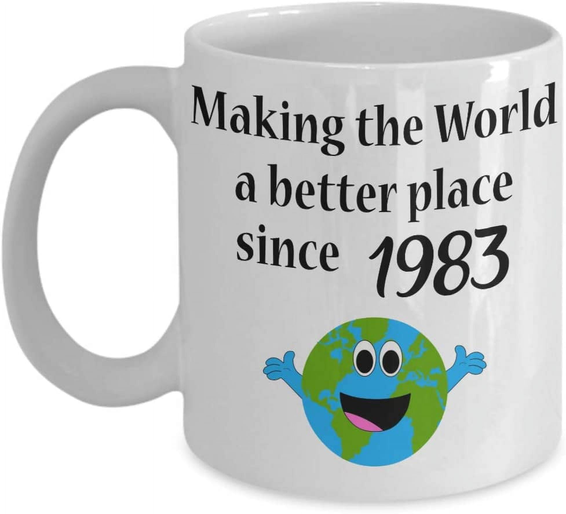 50th Birthday Latte Mug Making the World a Better Place 