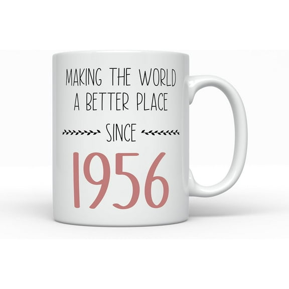 Making the World better since 1937 Coffee Mug, Born in 1937 87 Years old, Women's Birthday 87th B-Day Cup Decoration Present for Her (11oz, 1937)