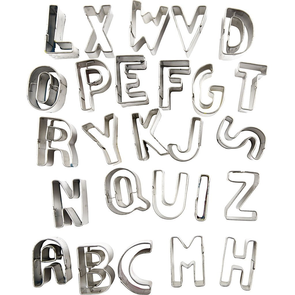 ALPHABET Cutter 18mm Alphabet Letters Clay Cutter 
