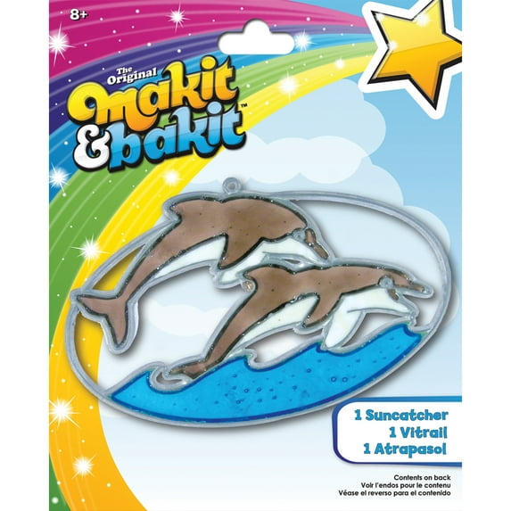Makit & Bakit Suncatcher Kit-Dolphins