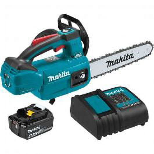 1 Set, Makita Xcu06Sm1 18V Lxt Li-Ion Brushless 10" Top Handle Chain Saw Kit 4.0Ah