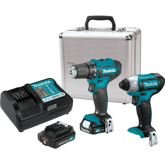 Makita 12V Max CXT Lithium-Ion Cordless Power Tool Set 2.0Ah