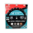 thumbnail image 1 of Makita 14" Diamond Blade, Segmented, Dual Purpose B-69674, 1 of 5