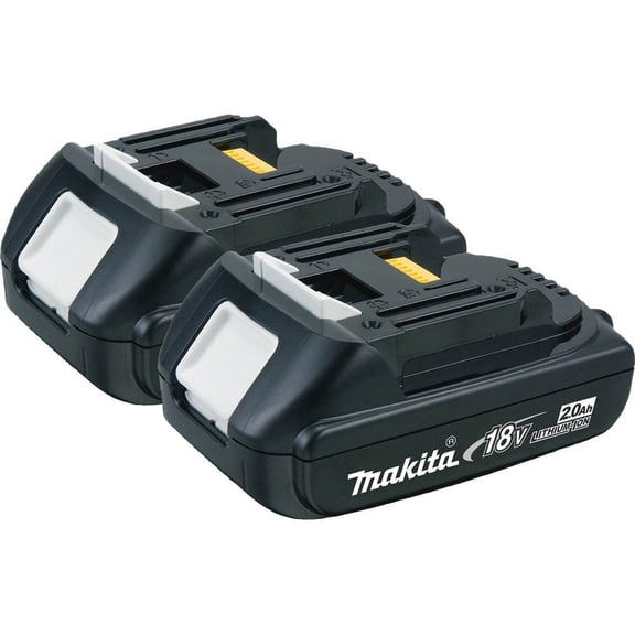 Makita 18-Volt LXT 2.0Ah Compact Lithium-Ion Battery Pack, 2 Pack | BL1820-2