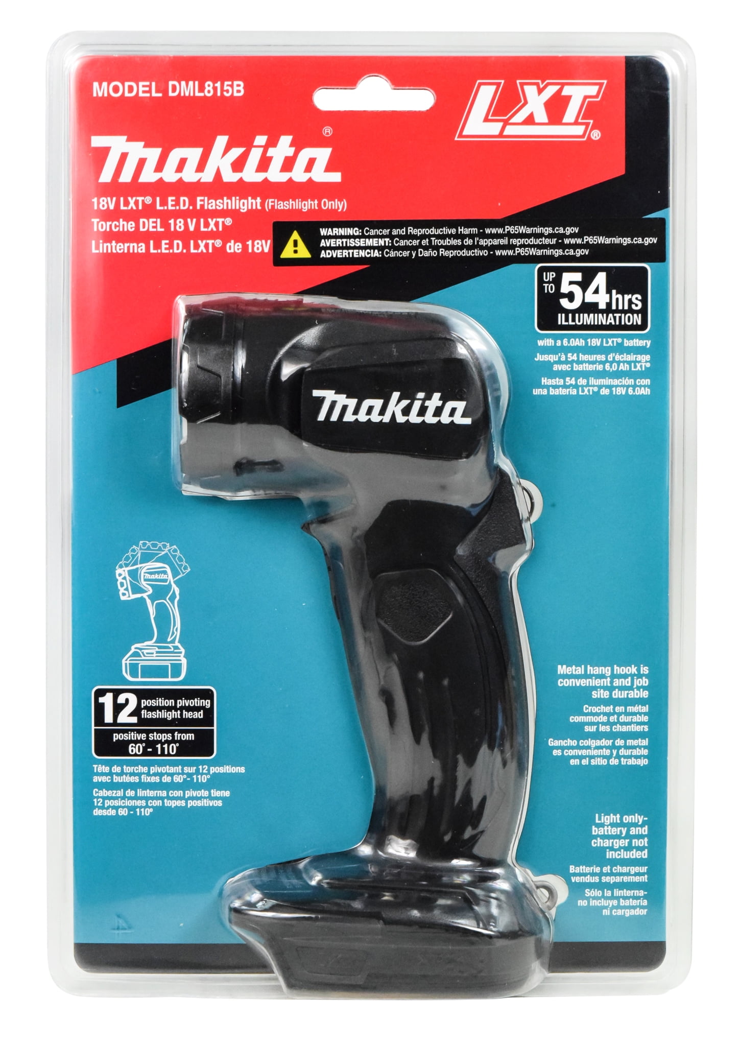 Makita 18V LXT Lithium-Ion Cordless LED Flashlight (Flashlight Only)  DML815B