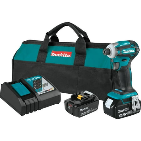 Makita 18V Lxt® Lithium-Ion Brushless Cordless Quick-Shift Mode™ 4-Speed Impact Driver Kit (5.0Ah)