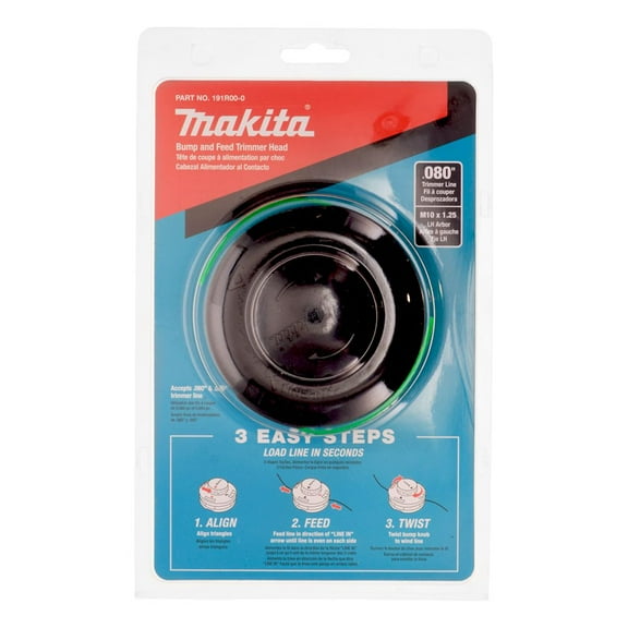Makita 191R00-0 Rapid Load Bump & Feed Trimmer Head for XRU17 XRU18