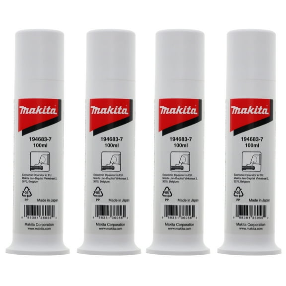 Makita 194683-7 Hammer Bit Grease Vessel 100ML for HM & HR Series (4-Pack)