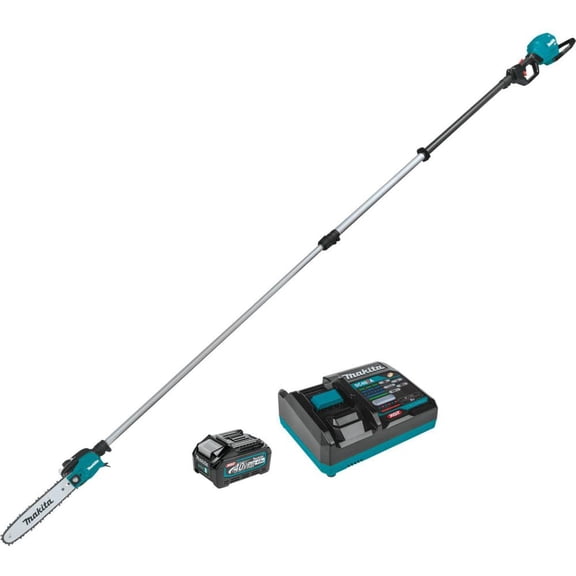 Makita GAU02M1 40V Max XGT Brushless 10-Inch Telescoping Pole Saw Kit - 913 ft. Reach, Up to 150 Cuts per Charge