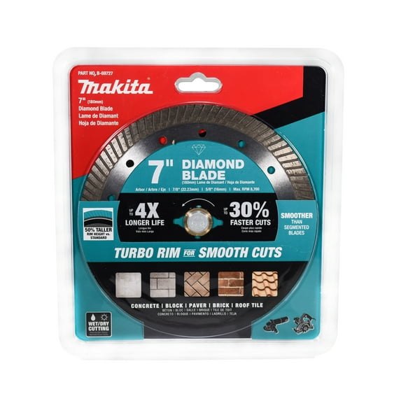 Makita 7" Diamond Blade, Turbo, General Purpose B-69727