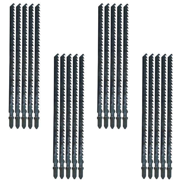 Makita 792730-4 Jig Saw Blade T-Shank HCS 7-1/8-inch x 6TPI Tool Replacement Parts for T-Shank Jig Saws (4-Pack)