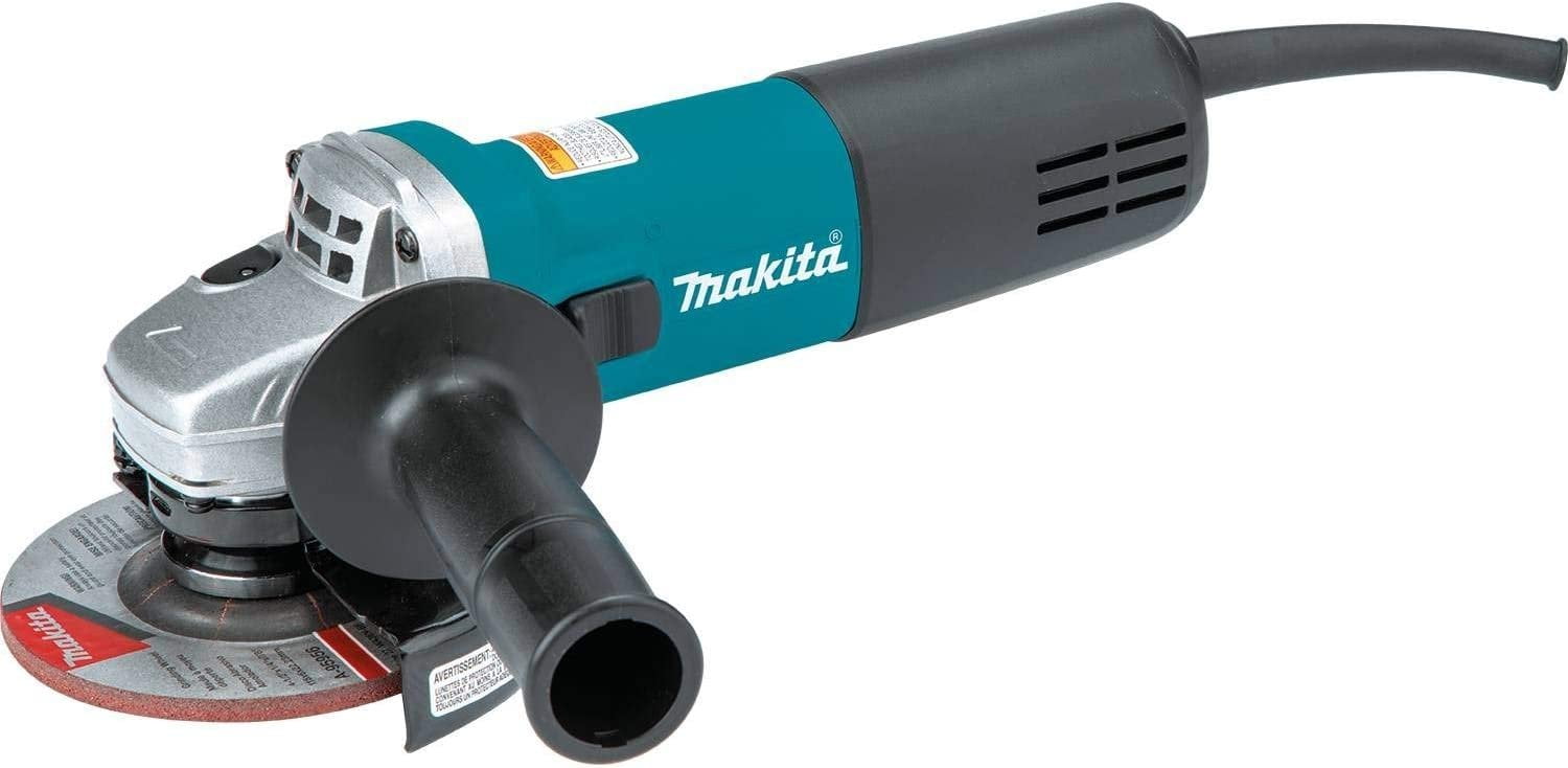 Open Box Makita 9557NB 4-1/2" Angle Grinder, with AC/DC Switch, Teal