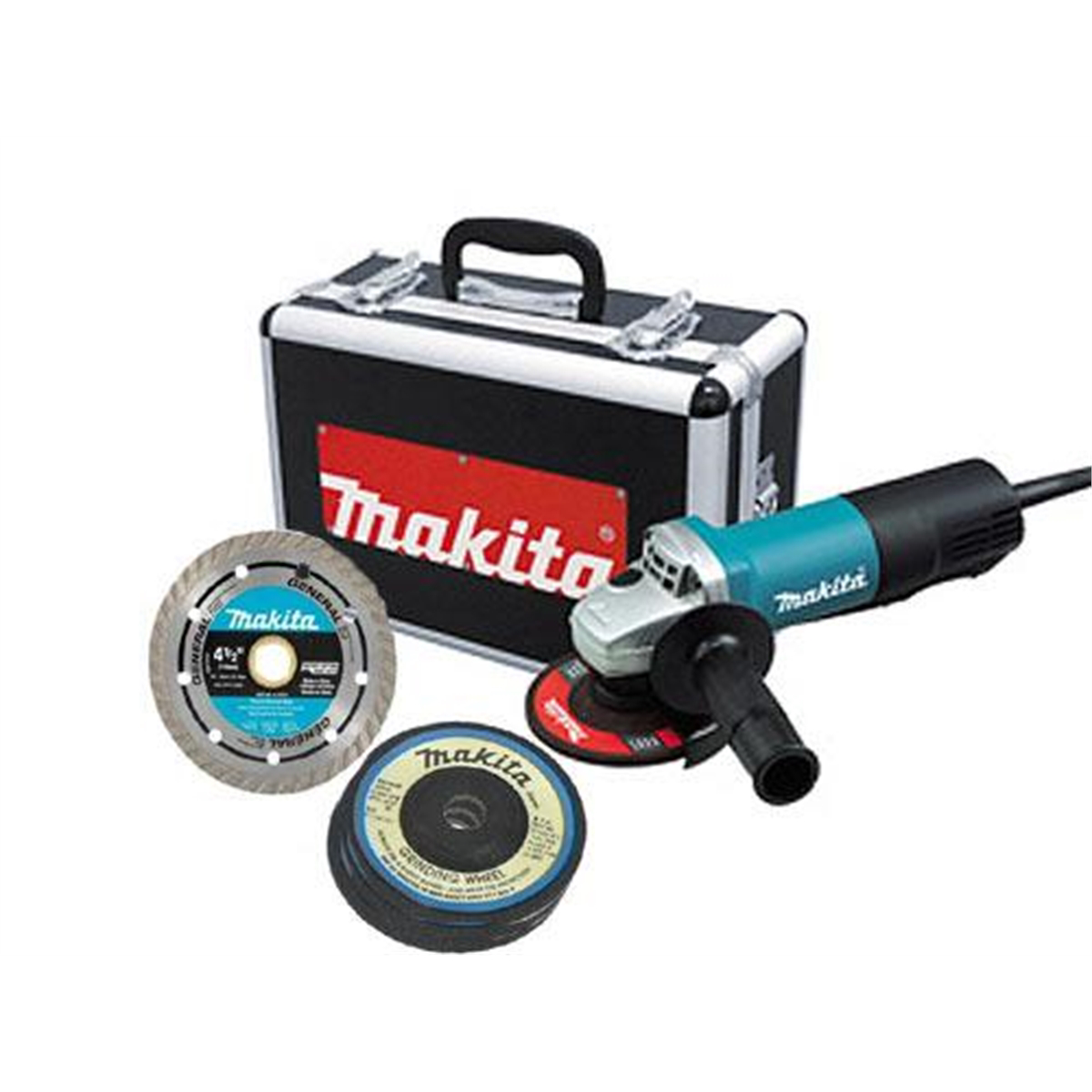 Makita 9557PBX1 4-1/2" 120V 7.5A Corded Angle Grinder w/Paddle Switch & Case - image 1 of 5