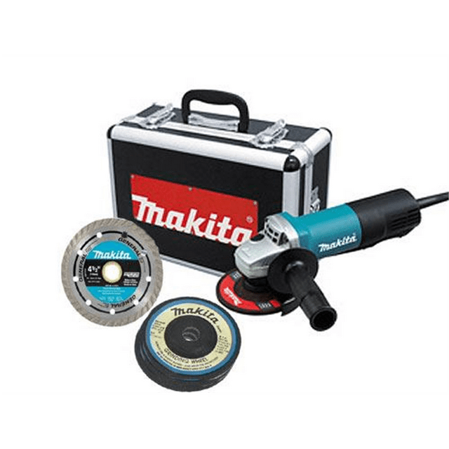 Makita 9557PBX1 4-1/2" 120V 7.5A Corded Angle Grinder w/Paddle Switch & Case