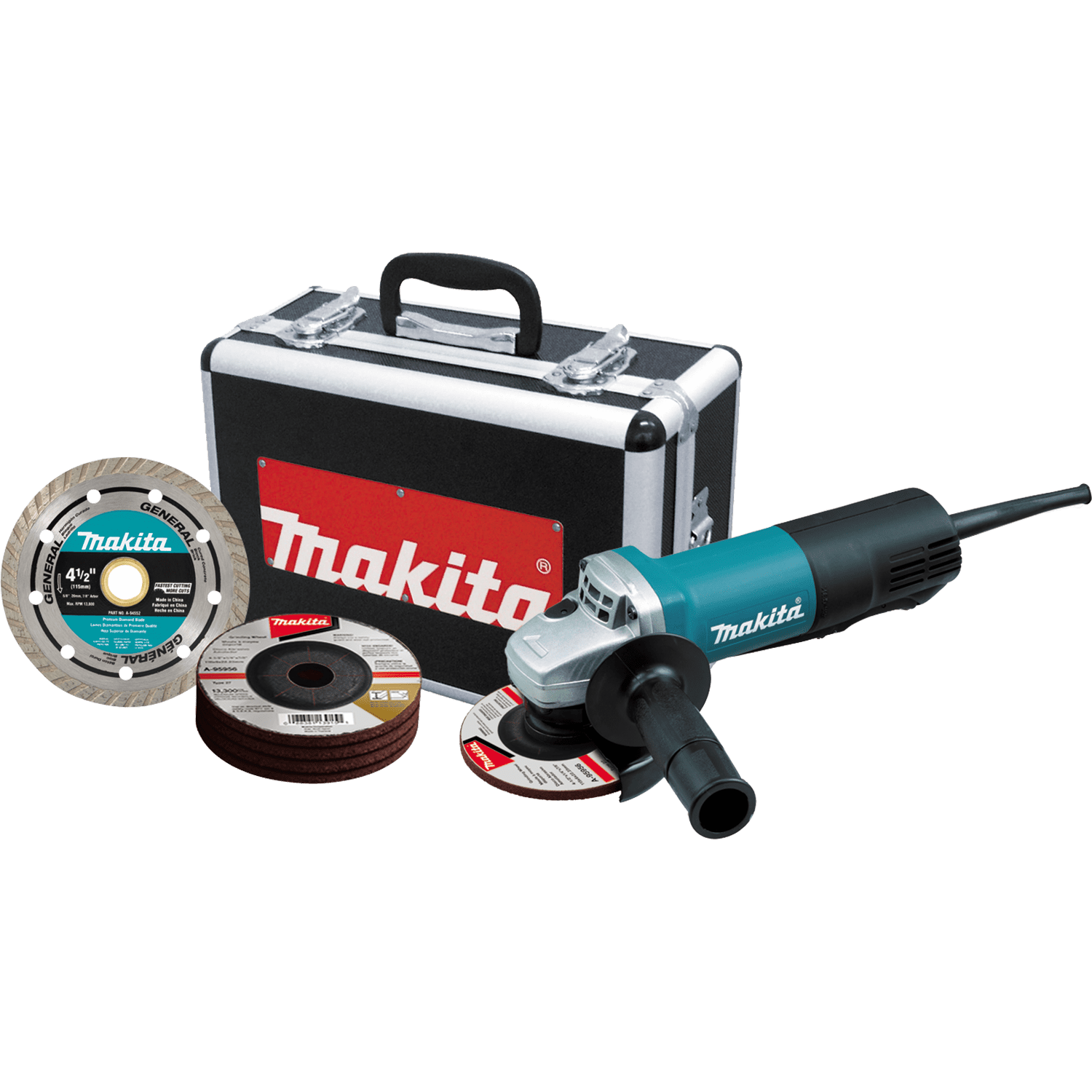 Makita 9557PBX1 4-1/2″ 120V 7.5A Corded Angle Grinder w/Paddle Switch & Case Sansujyuku sansujyuku.com