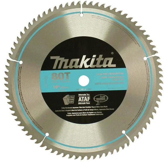 Makita A-93681 10 x 5/8 80T Micro-Polished Miter Saw Blade