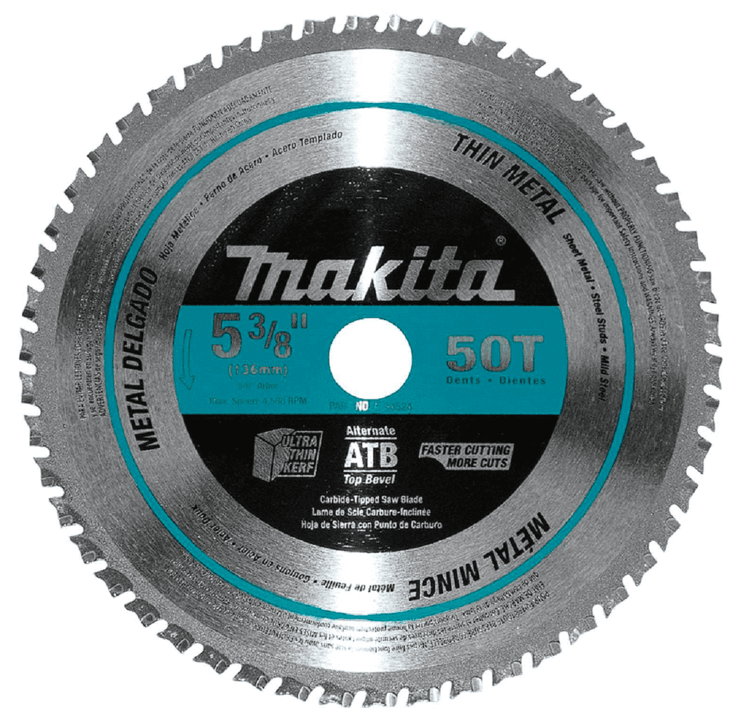 Makita A 94524 5 3 8 inch 50 Tooth Carbide Tipped Circular Saw Blade Walmart