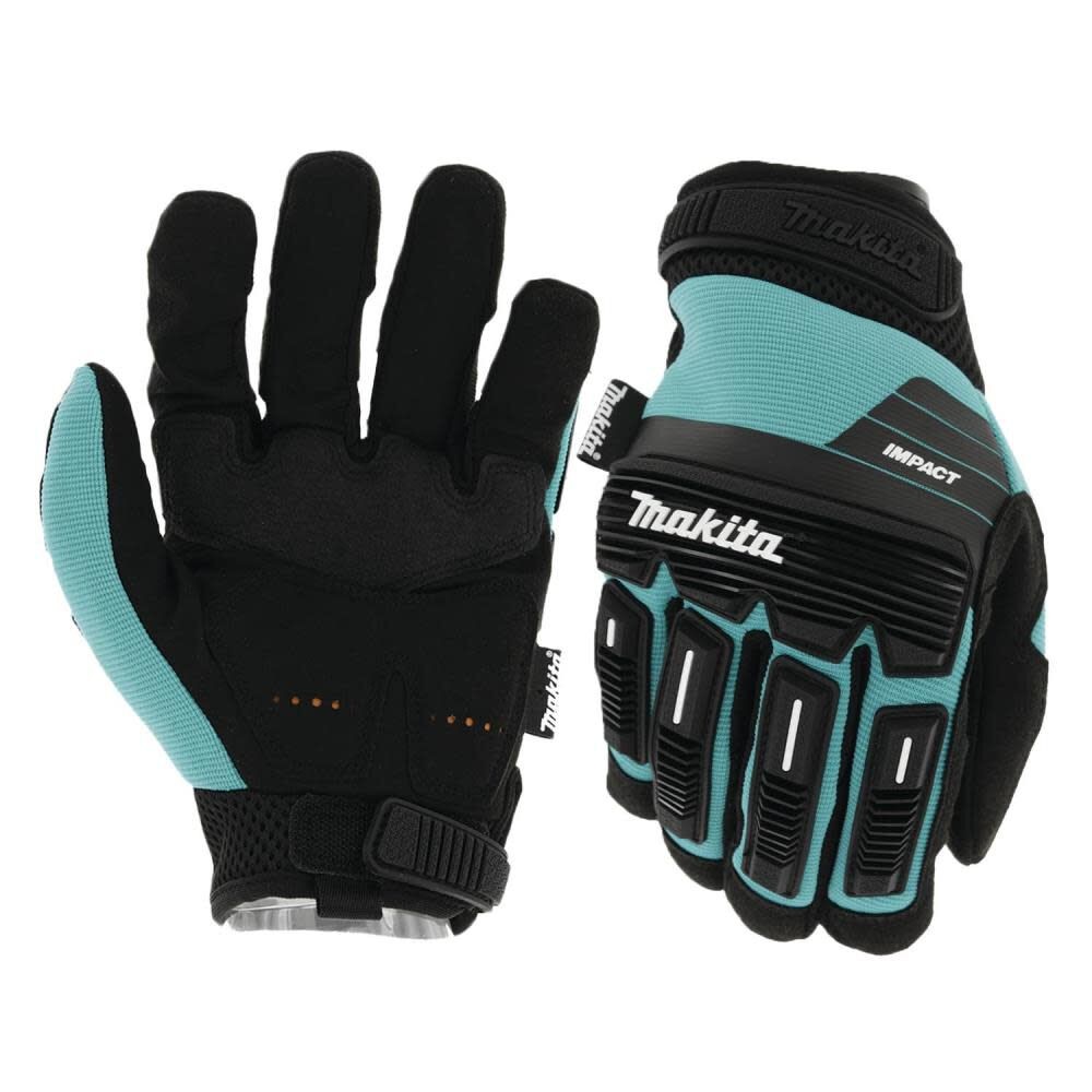 Makita T-04282 Advanced ANSI 2 Impact-Rated Demolition Gloves – Large, Touchscreen Compatible, Machine Washable