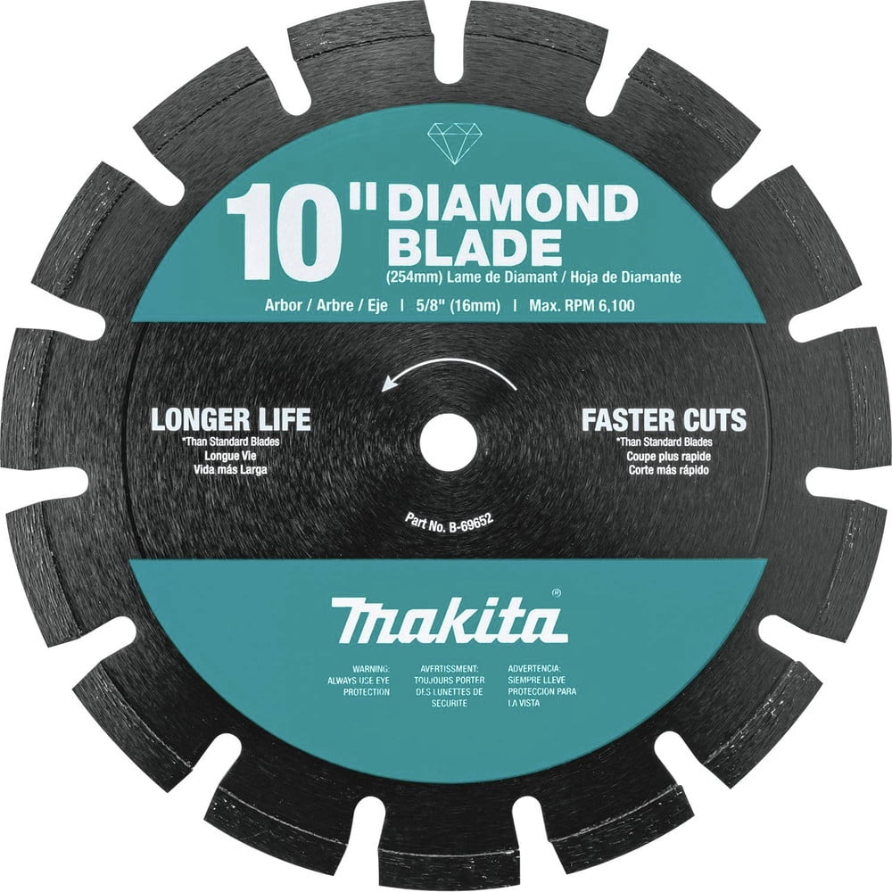 Makita B-69652 1-Piece Dual Purpose Segmented 10 in. Diamond Blade