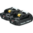 thumbnail image 1 of Makita BL1820B-2 18V Compact Lithium-Ion 2.0Ah Battery Twin Pack, 1 of 9