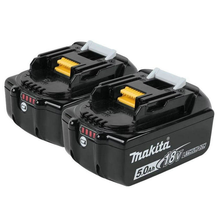 Makita 18V LXT Lithium Ion 5.0Ah Battery 2 pk Fast Charging Long Lasting Black Walmart
