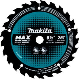 Makita Carbide-Tipped Max Effcy Ultra-Thin Kerf Circular Saw Blade Framing 6-1/2