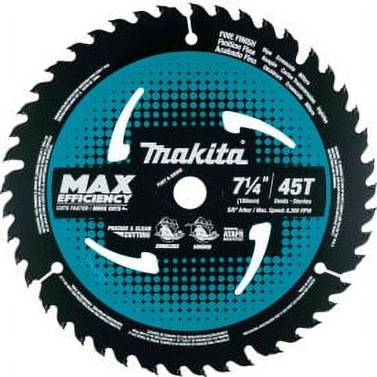 Makita Carbide-Tipped Max Effcy Ultra-Thin Kerf Saw Blade Fine Crosscutting 7-1/