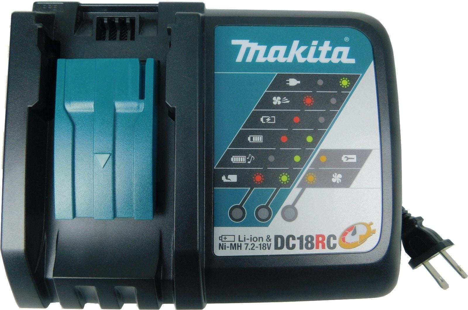 Energup Chargeur rapide 18 V DC18RC Li-Ion pour batteries Makita