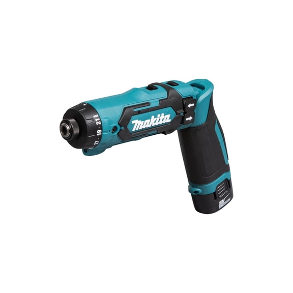 Makita DF012DSE Pencil Drill, 30 W, 7.2 V, Blue