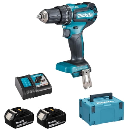 Makita DHP485RTJ 18V Li-ion LXT Brushless Combi Drill complete with 2 x 5.0 ah Li-ion Batteries
