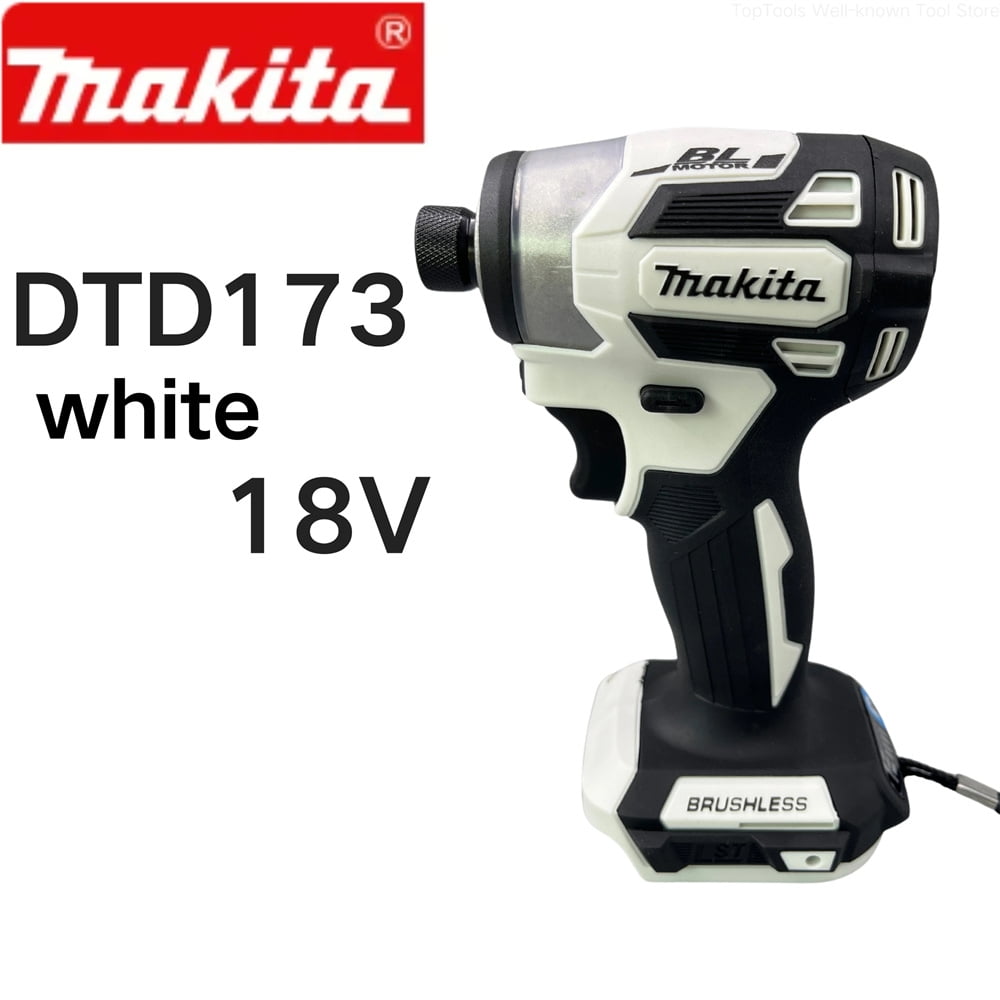 Makita DTD173 18V MAX Cordless Impact Driver Screwdriver Torque Wrench 180N Brushless Motor Electric Drill herramienta multifuncion Tool Only White Walmart