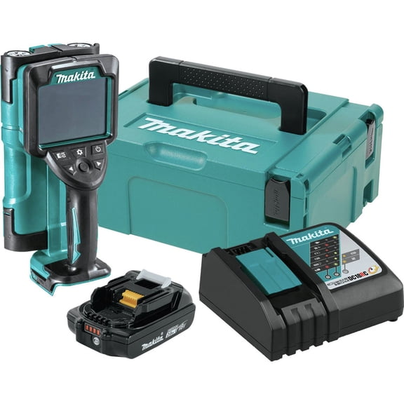 Makita DWD181R1J 18V LXT Lithium-Ion Cordless Multi-Surface Scanner Kit with Interlocking Storage Case (2 Ah)