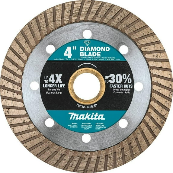 Makita 4" Diamond Blade, Turbo, General Purpose B-69680
