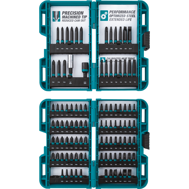 Makita E-00038 Impactx 100 Pc. Driver Bit Set - Walmart.com