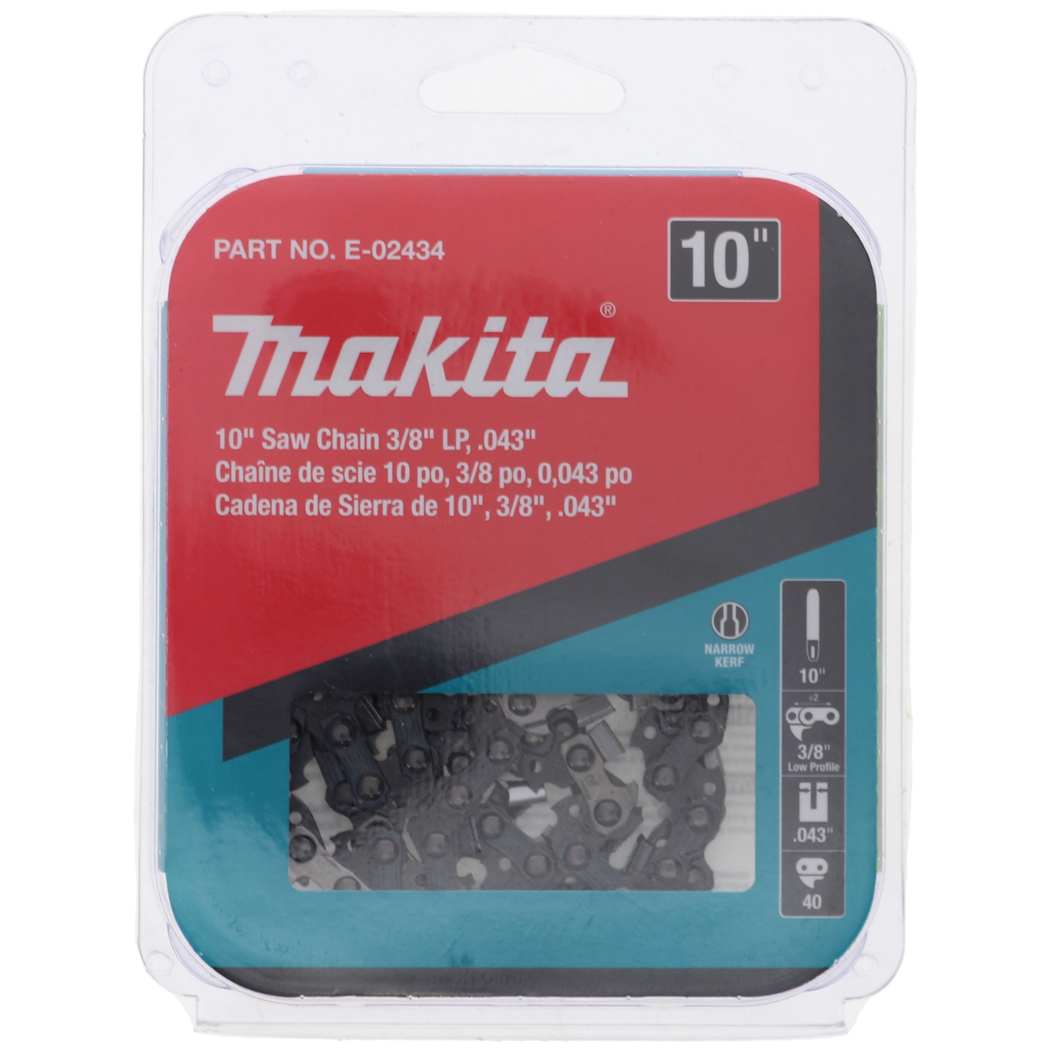 Makita 10in Saw Chain 3/8 in .043in Replacement Part for XCU06Z ...