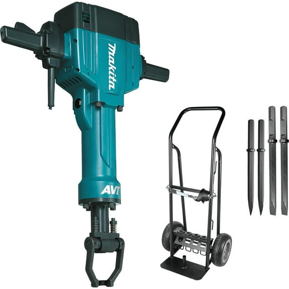 Makita 70 lb. 1-1/8" Hex Breaker Hammer, AVT with Cart HM1810X3