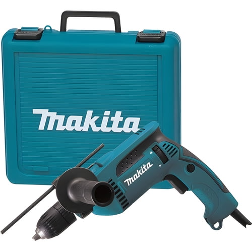 Makita HP1641K Hammer Drill Kit, 5/8" Capacity, Keyless Chuck, Carrying Case