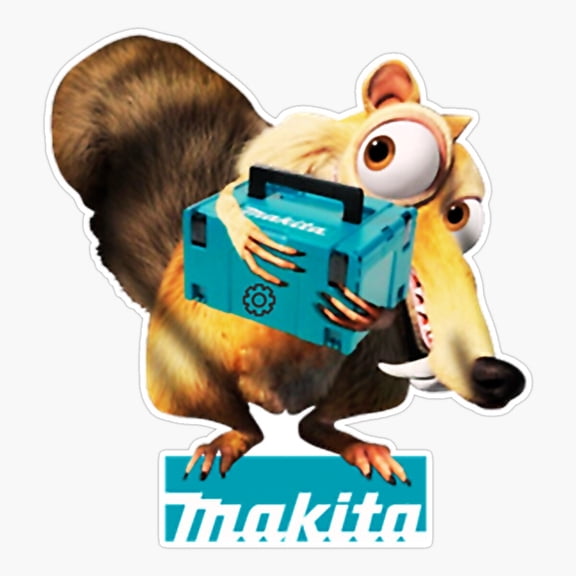 Makita Tool Cartoon Logo Vinyl Decal Sticker
