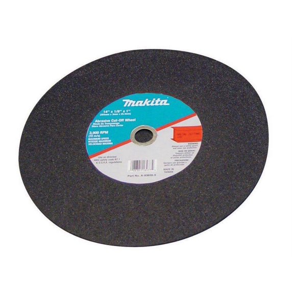 Makita Tools A-93859-5 14" Ferrous Metal Abrasive Standard Cut-Off Wheel, 5 Pack