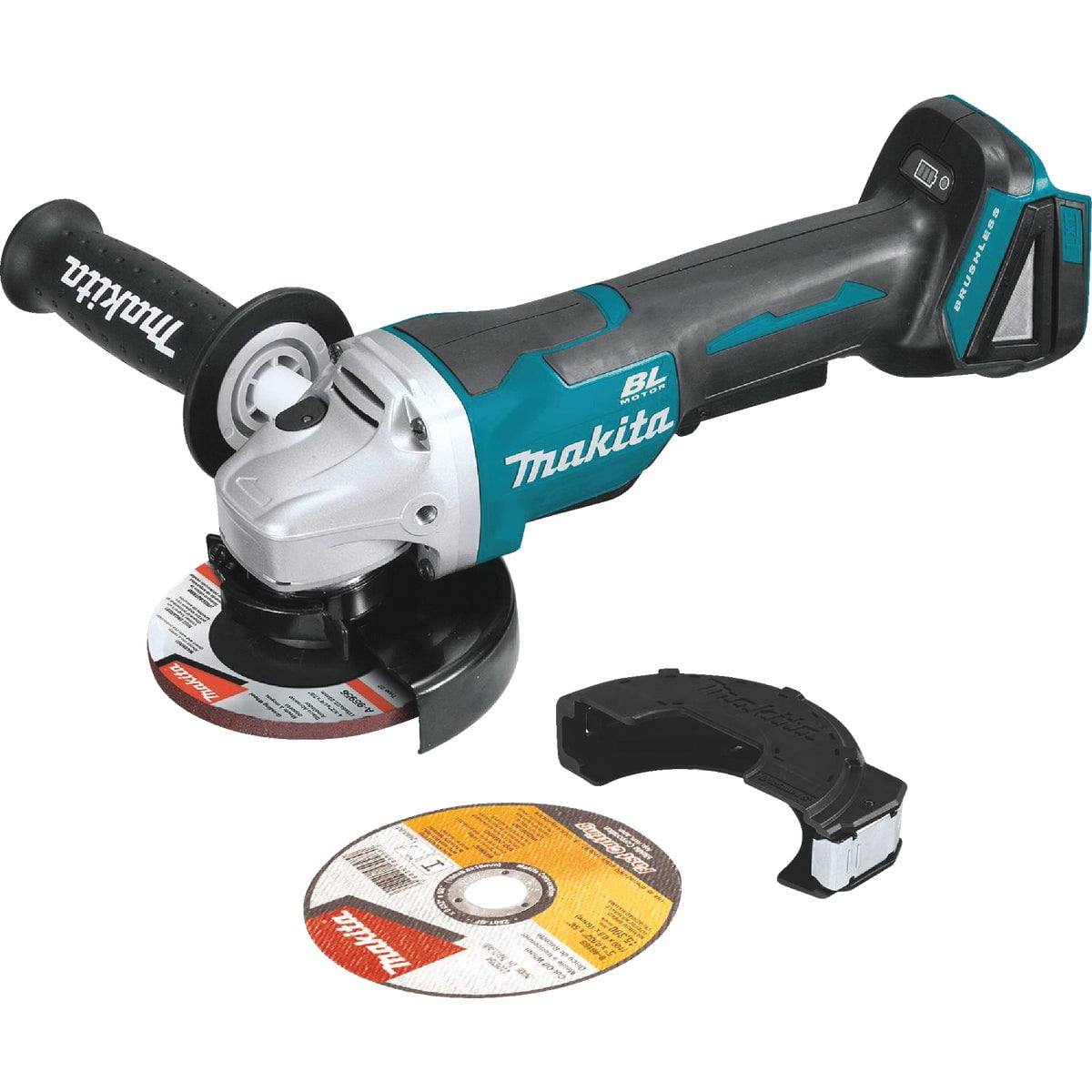 Makita XAG11Z 18V LXT® Lithium-Ion Brushless Cordless 4-1/2” / 5" Paddle Switch Cut-Off/Angle Grinder, with Electric Brake, Tool Only
