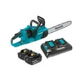 thumbnail image 1 of Makita XCU04PT 18V X2 (36V) LXT Brushless Lithium-Ion 16 in. Cordless Chain Saw Kit with 2 Batteries (5 Ah), 1 of 13
