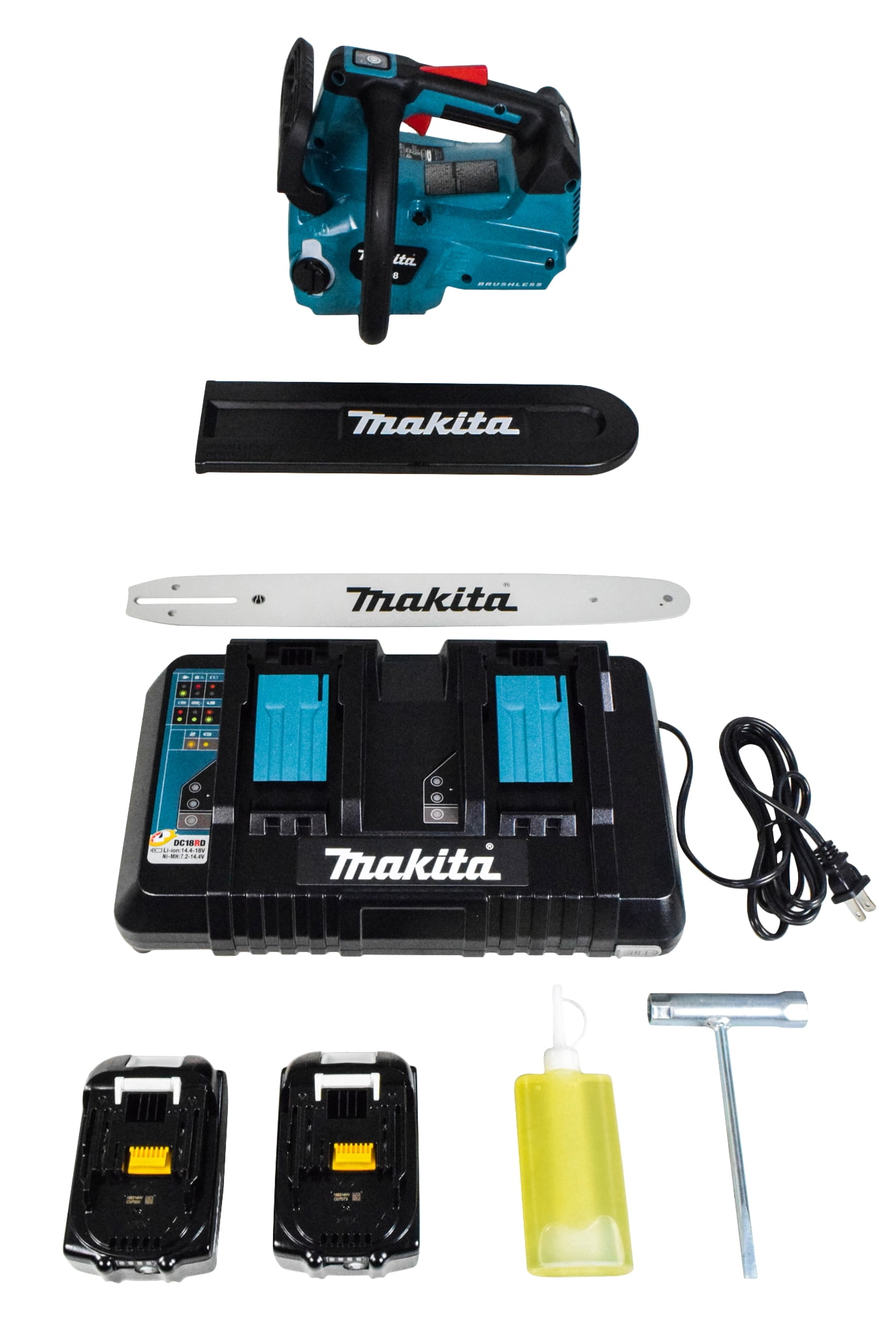 Makita XCU08PT 18V X2 (36V) LXT 14"" Cordless Top Handle Chain Saw Kit